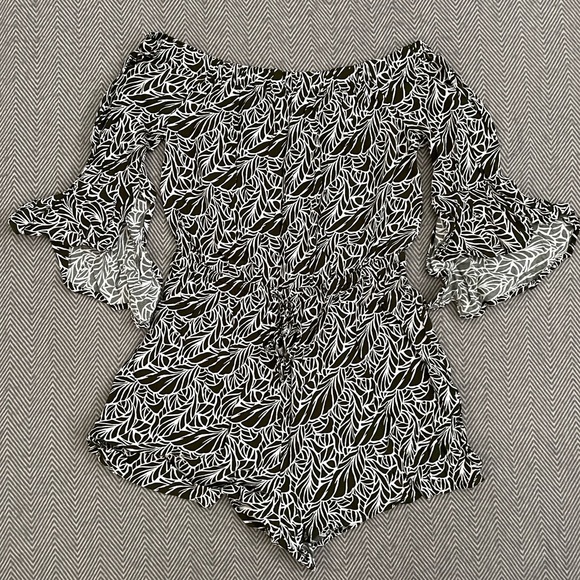 Express Pants - EXPRESS OFF THE SHOULDER ROMPER